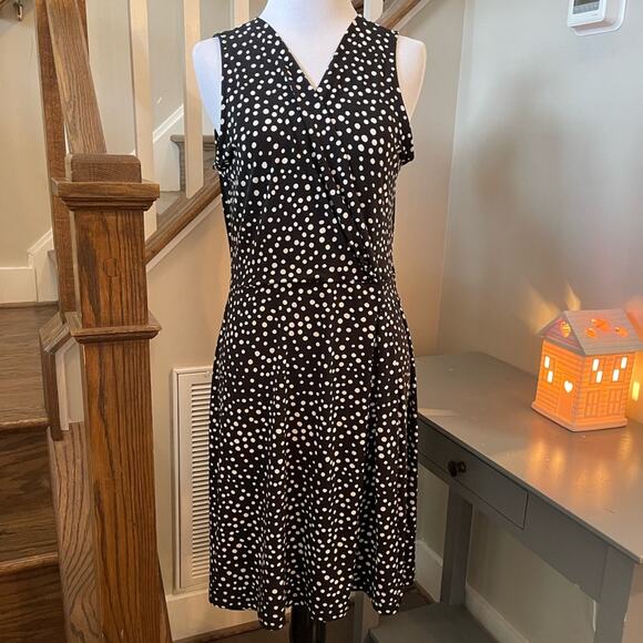 Stitch Fix Dresses & Skirts - Stitch Fix Hailey 23 Seanna Faux Wrap Black White Polka Dot Dress Size Large NWT